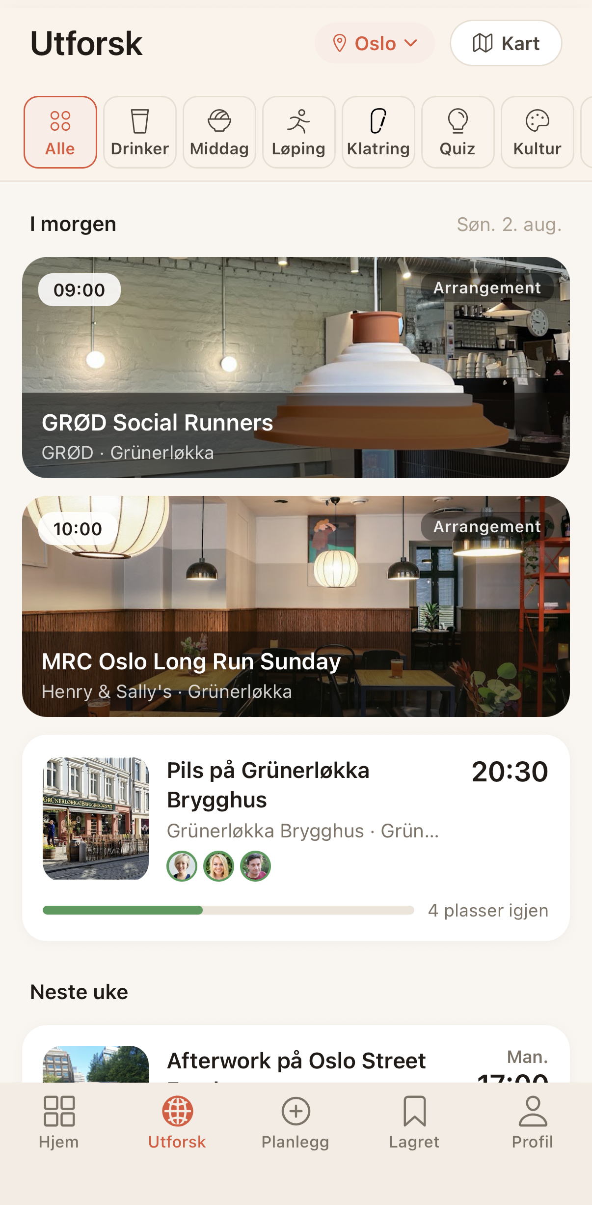 Cobble Explore, quizzes, run clubs and drinks happening in Oslo this week